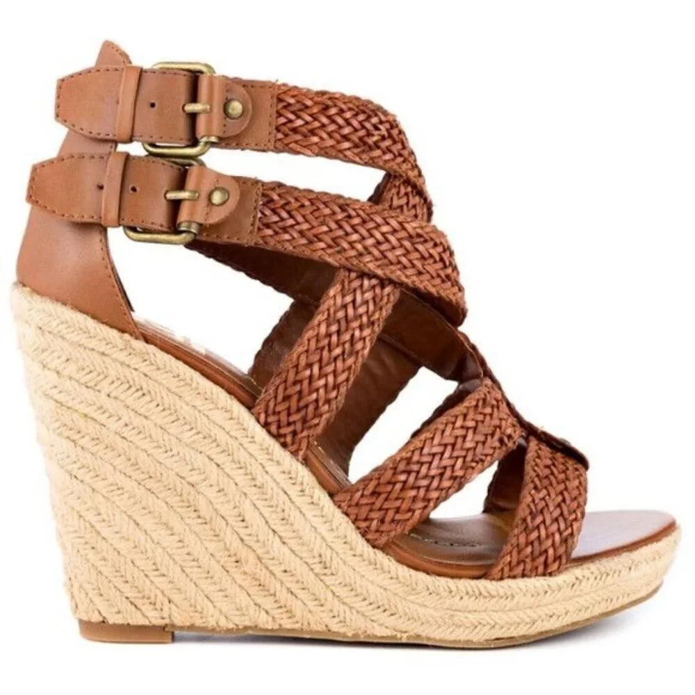 DV by Dolce Vita Women’s Braided Wedge Espadrille Sandals | Size 9.5